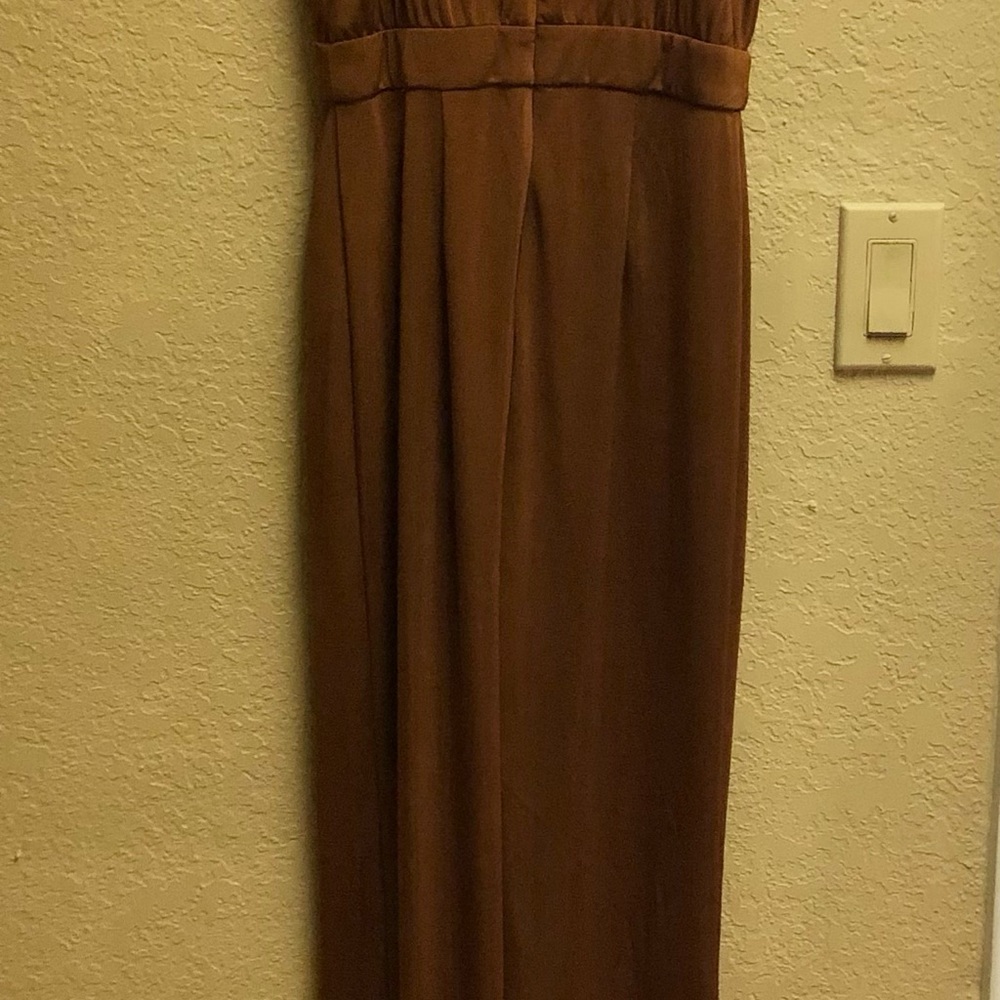 NWT Jason Wu Cowl Neck Brown Emmett Jumpsuit Sz. XS - Picture 3 of 9